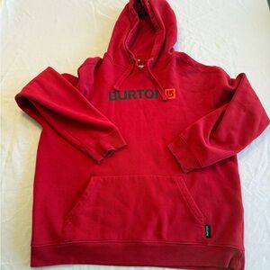 Burton Red Pullover Hoodie Size XL